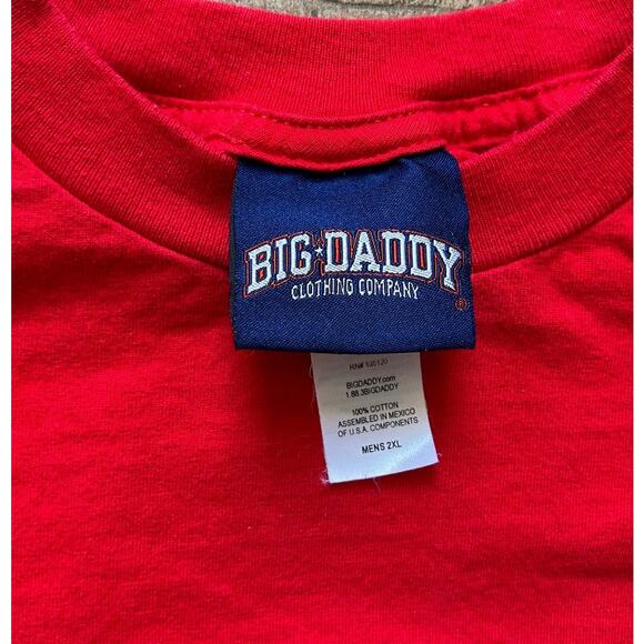 Vintage Big Daddy Clothing Co Red Graphic T-Shirt Men’s 2XL - Picture 3 of 6
